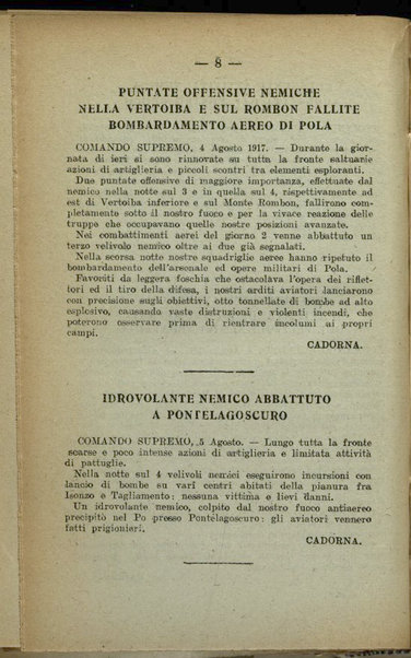 Il diario della nostra guerra : bollettini ufficiali dell'esercito e della marina